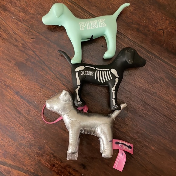 PINK Victoria's Secret Accessories - PINK Small Dogs; Skeleton, Light green/blue, Silver Ornament